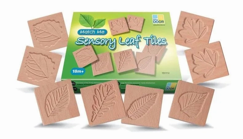 Title Earn Solar Cycle Yellow Door Sensory Leaf Tiles (12)