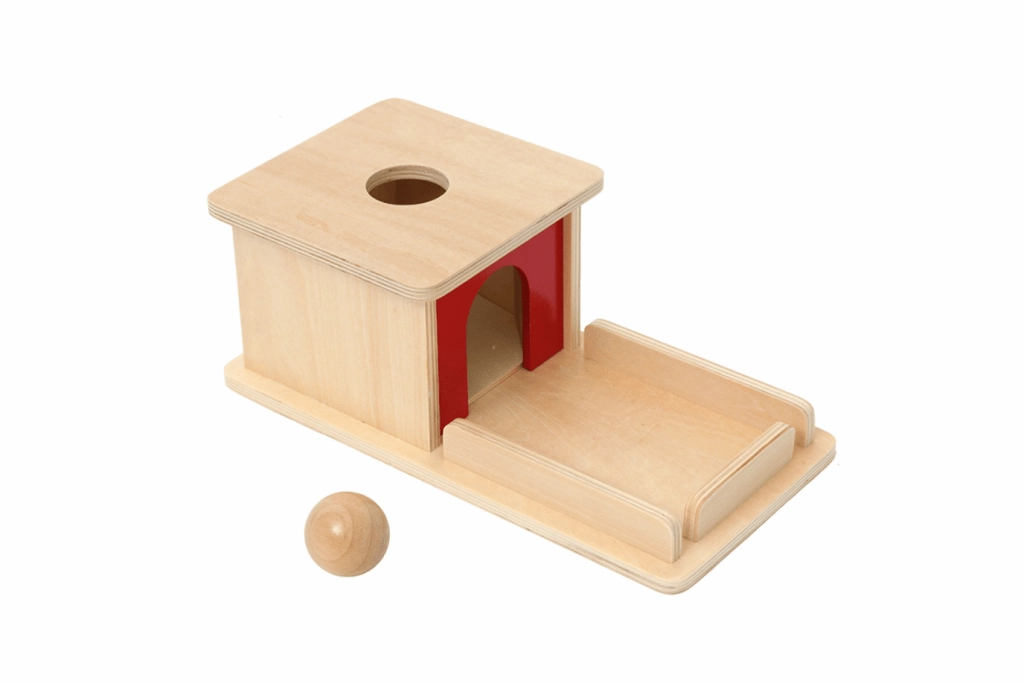 Banking Play Object Permanence Box with Tray