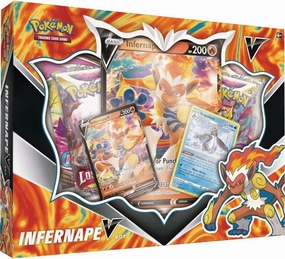 Unique Feature Pok??mon TCG Sword & Shield Infernape V-Box Cards