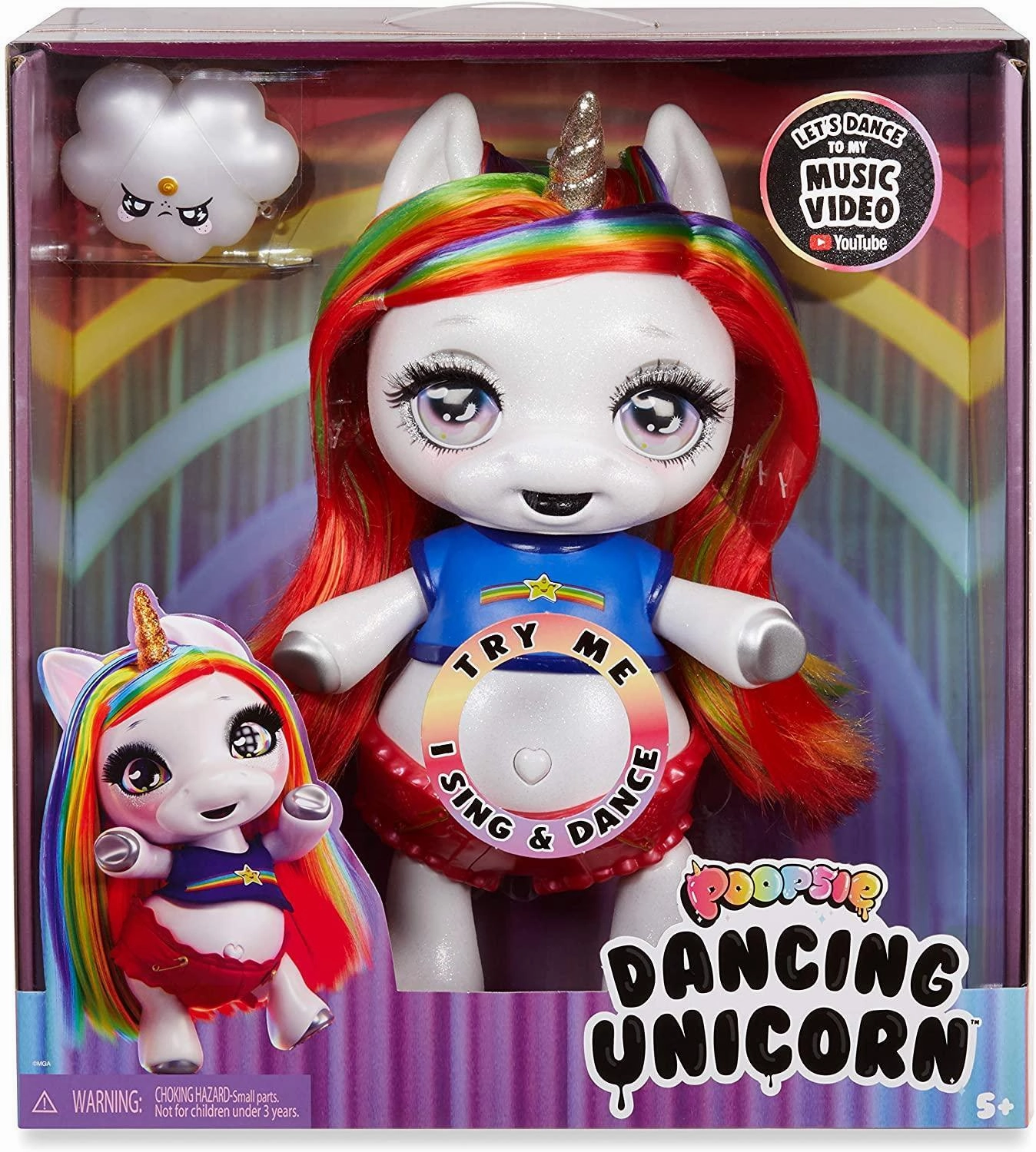 Poopsie 571162E7C Dancing Rainbow Brightstar ?C Dancing & Singing Unicorn Doll Molecular Bond