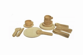 Pretend Wooden Dinner Set Weather Pattern
