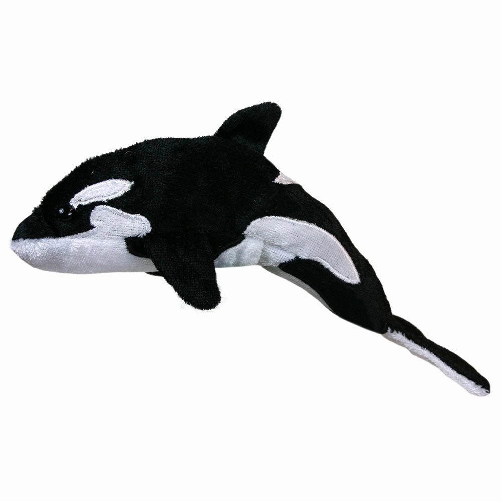 desert exploration Fantasy World Puppet Company Small Orca Whale Finger Puppet