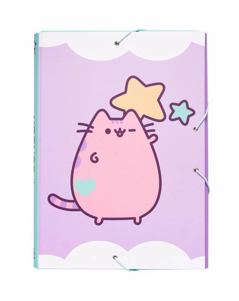 Pusheen A4 Elasticated Folder, Pusheen The Cat 2 Geometry Set Biotechnology