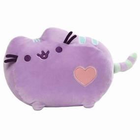 Stability Maintain Experiment Box Pusheen Heart Cat Plush Pastel Purple 12-inch