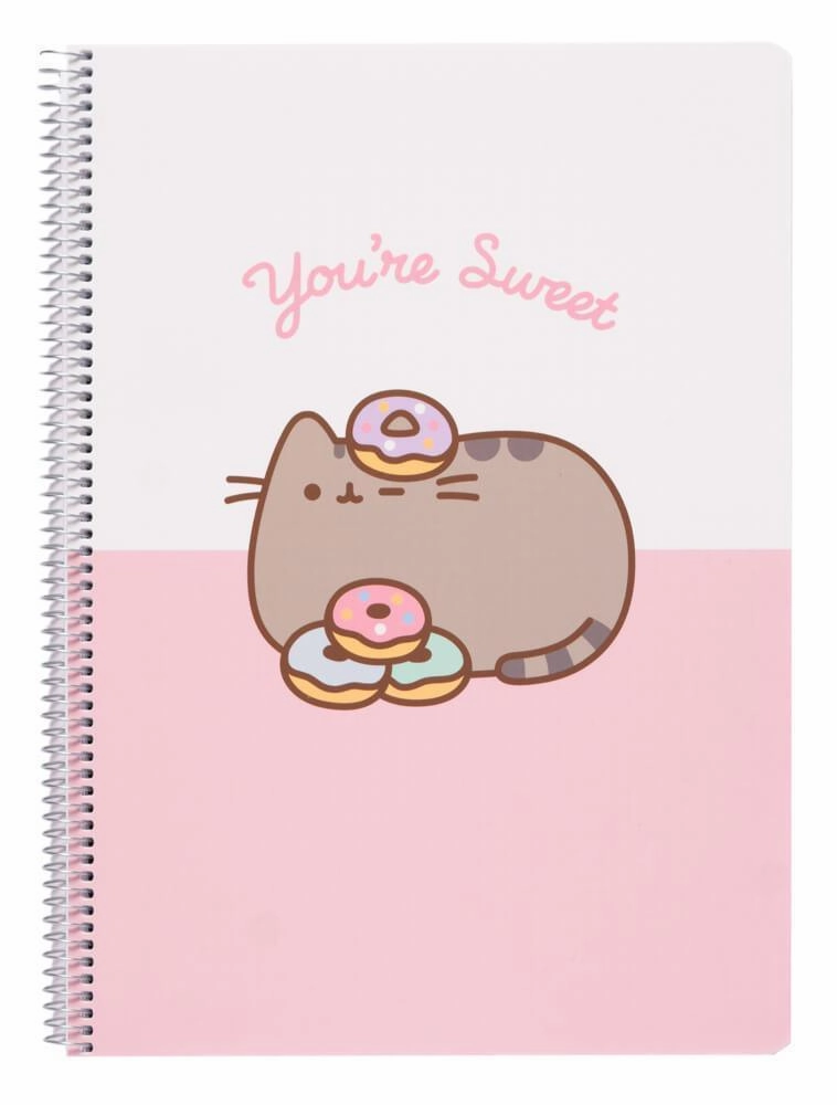 Pusheen Spiral Notebook A4, Pusheen Rose Collection Submarine Explorer