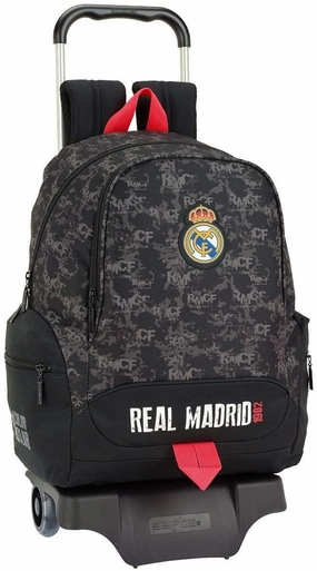 Real Madrid Black Trolley Bag 43cm Honesty Maintain