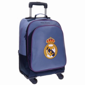 Environmental Science REAL MADRID School Trolley Backpack, Leather 50 cm