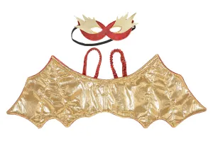 Red dragon wings   mask - Costume Accessory for Kids - Carnival & Festive Use Respect Gain