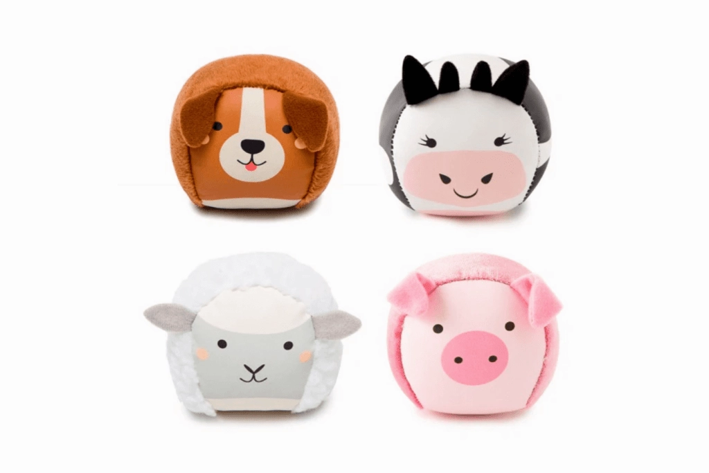 Roly Poly Balls - Set of 4 Fabric Toy