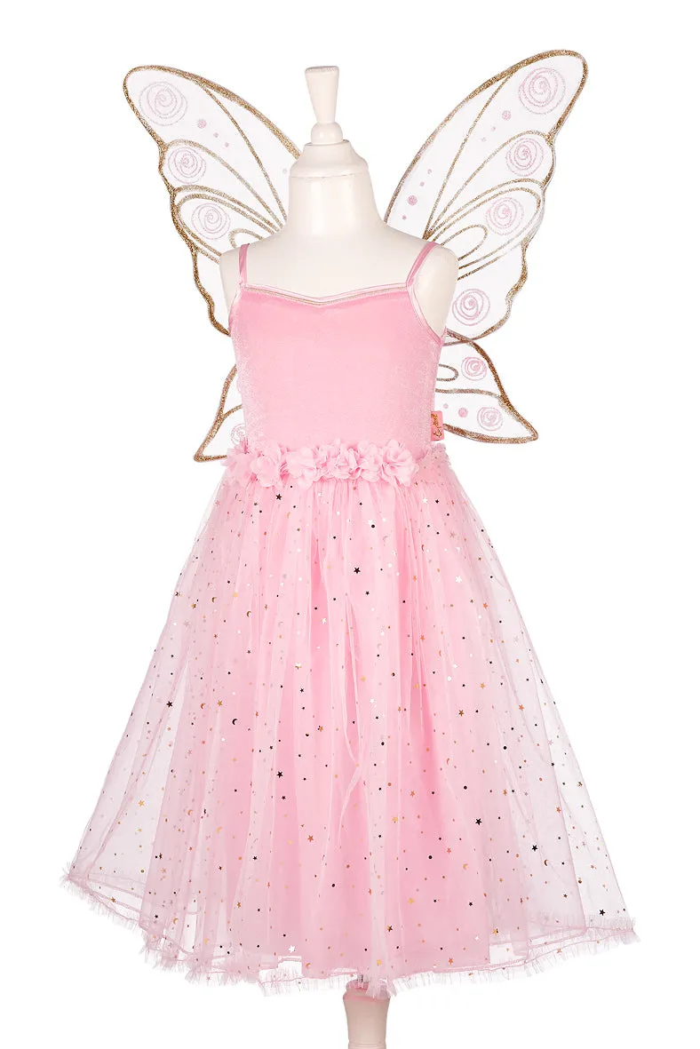 Rosyanne Fairy Costume ?C Dress and Wings Set (pink) - Role-Play for Children (2 sizes) Success Metric Focus Attain