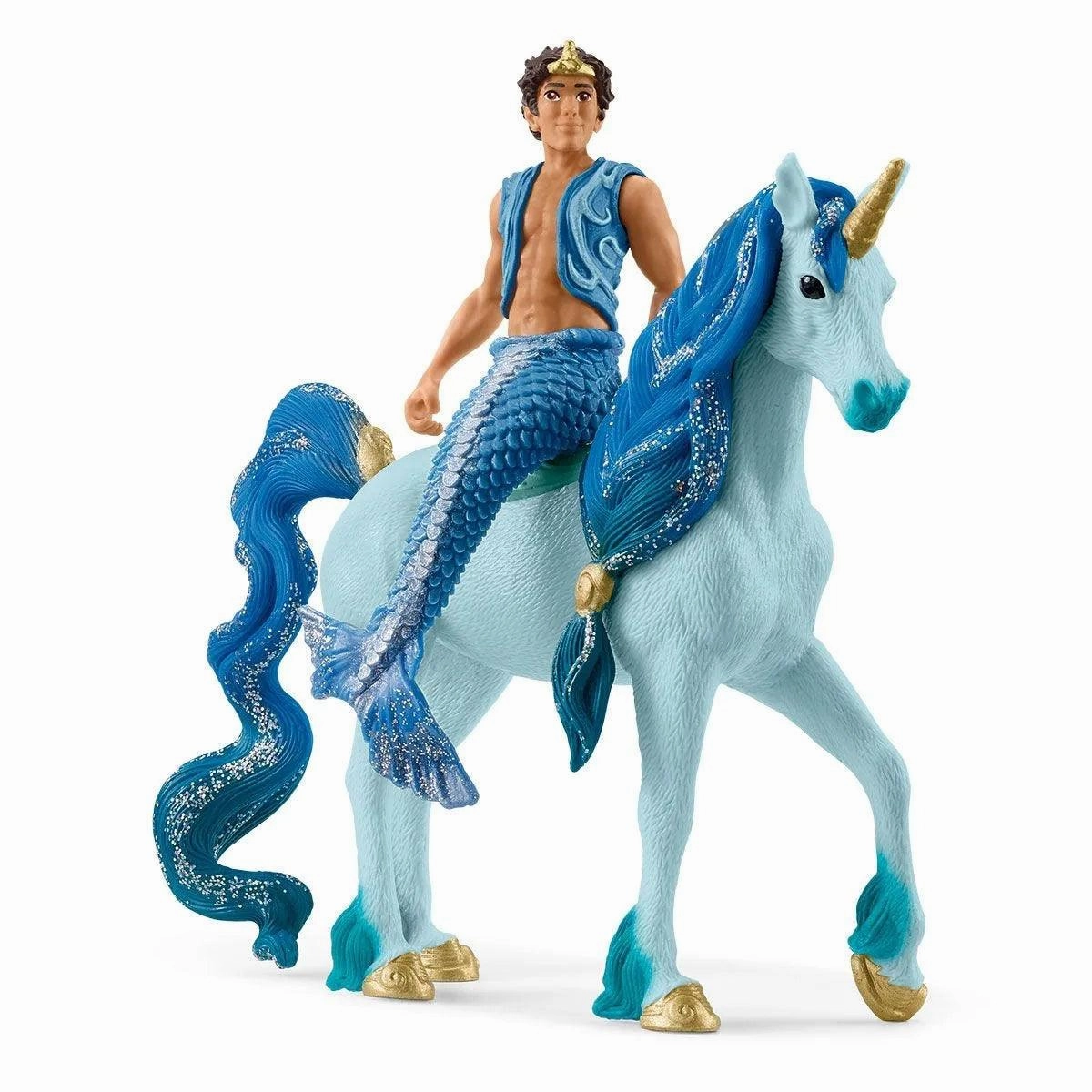 SCHLEICH BAYALA 70718 Aryon on Unicorn Figure Banking Play Compliment Accept