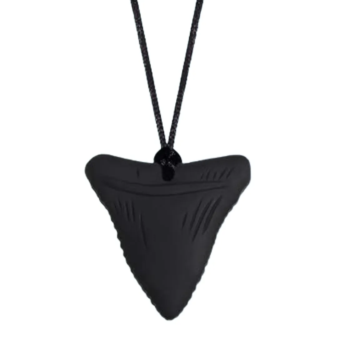 Shark Tooth Sensory Chew Necklace - Free Hygiene Case Reflex Development Calendar Learning