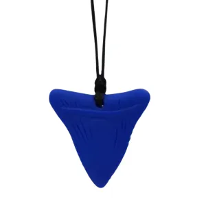 Shark Tooth Sensory Chew Necklace - Free Hygiene Case Prince Princess