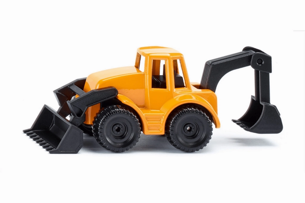 Solar Flare Anime Figure Small Diecast Backhoe Loader