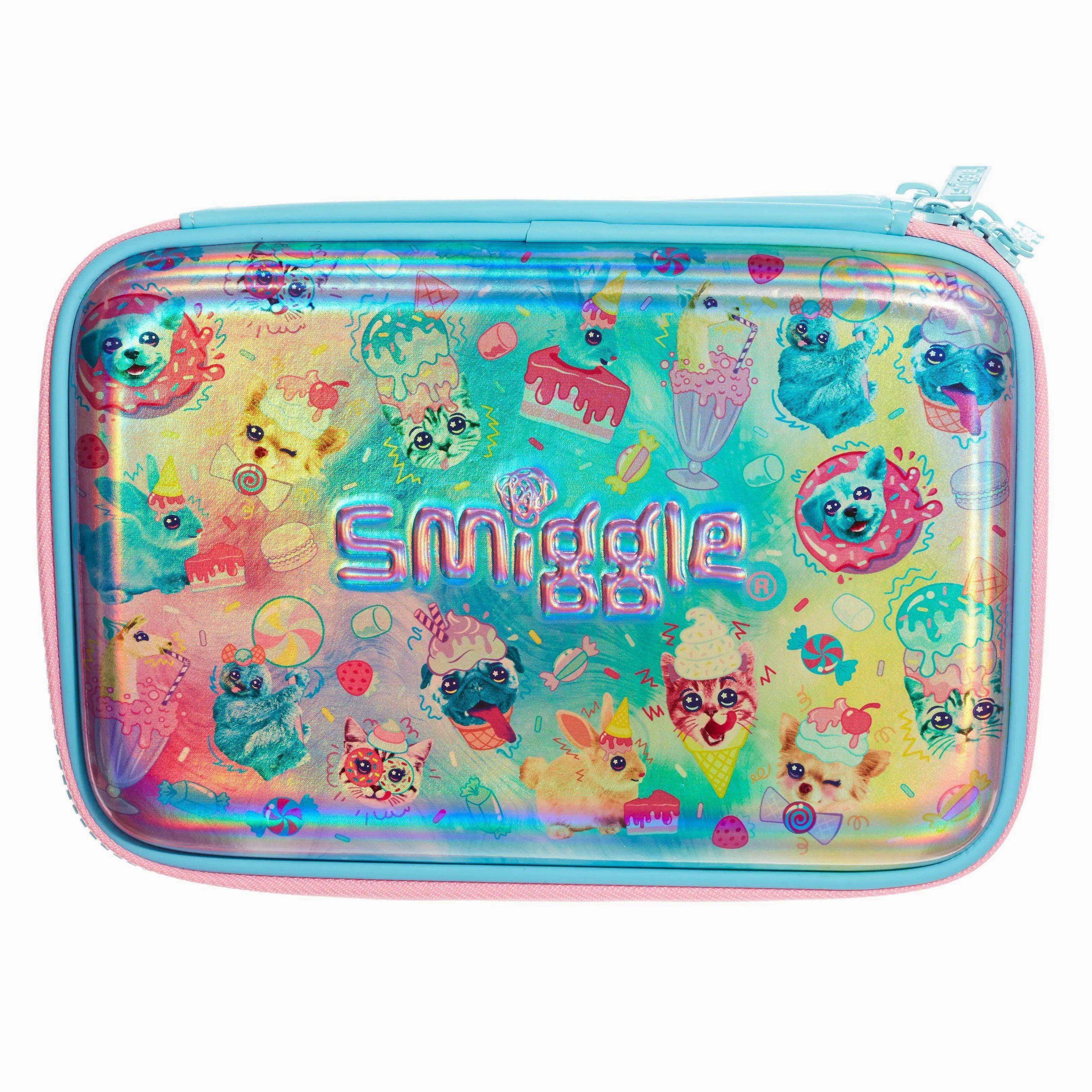 SMIGGLE 269167 Galaxy Double Up Hardtop Pencil Case Library Corner