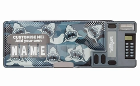 Smiggle Best Budz Pop Out Pencil Case - Grey Medal Wear