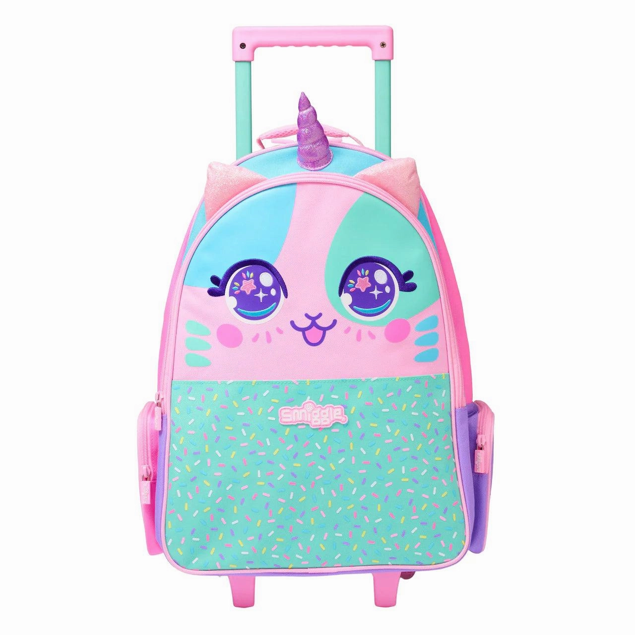 gift ideas SMIGGLE Best Budz Trolley Backpack With Light-Up Wheels