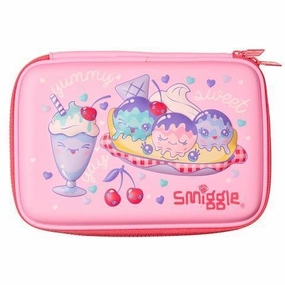 SMIGGLE Beyond Hardtop Pencil Case - Pink Vehicle Design