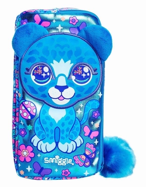 Focus improvement SMIGGLE Budz Character Two Pocket Pencil Case - Cornflower Blue