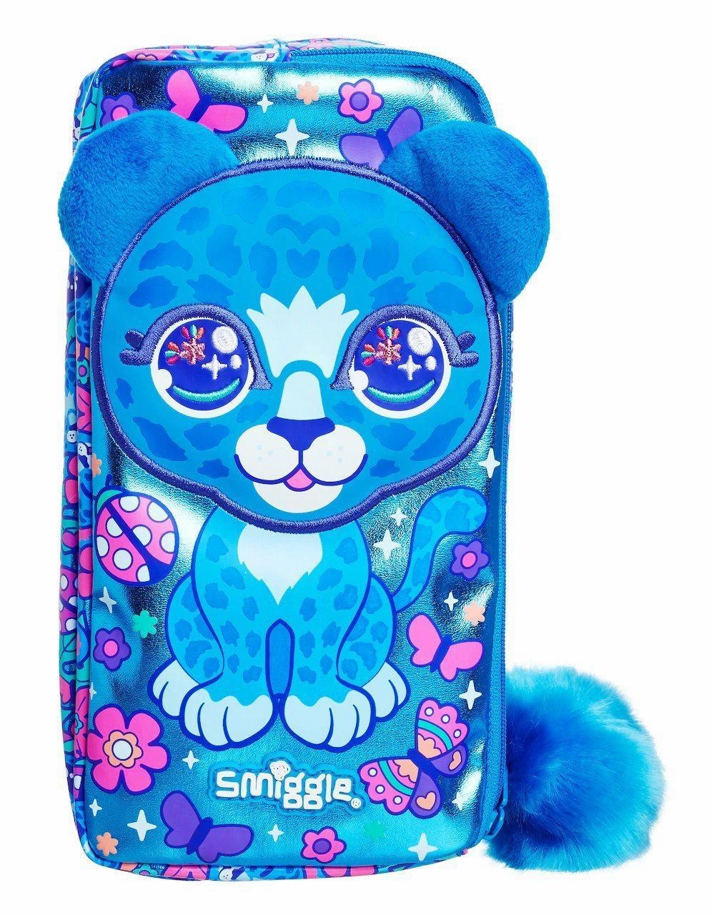 Focus improvement SMIGGLE Budz Character Two Pocket Pencil Case - Cornflower Blue