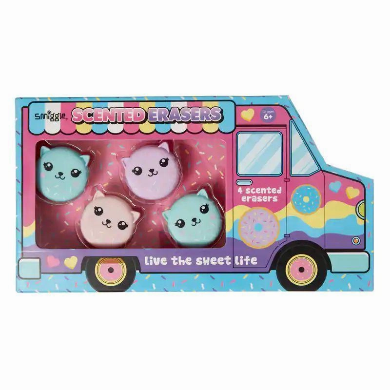 Learning Development Reading Readiness SMIGGLE Doughnut Scented Erasers Truck