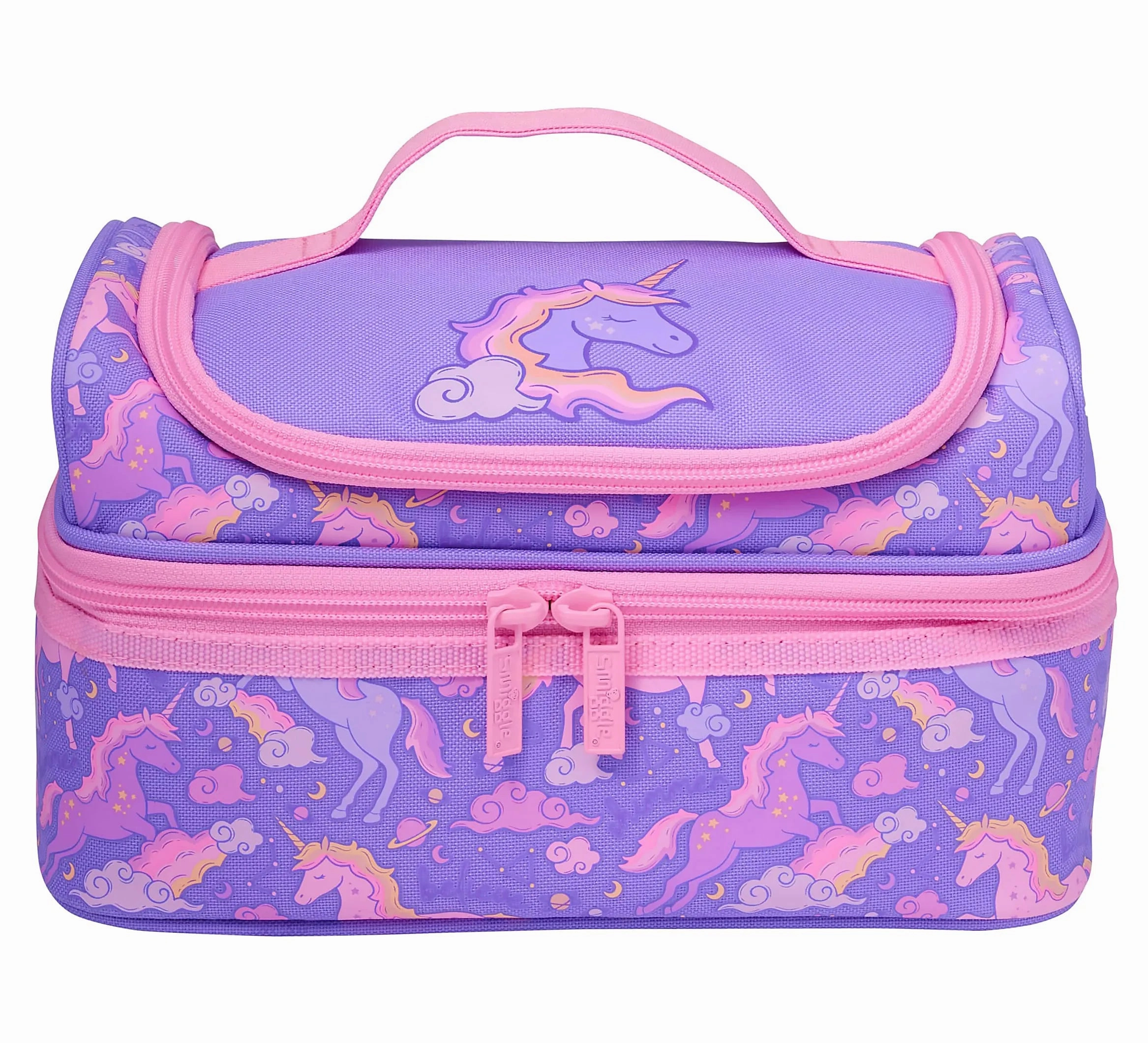 Smiggle Eclipse Double Decker Lunchbox- Lilac swimming pool Visual Stimulation