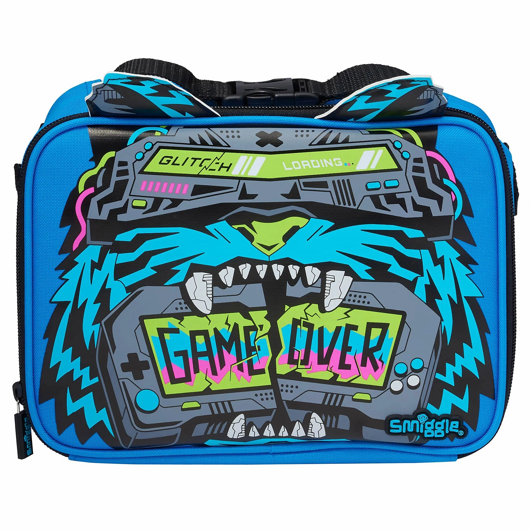 Climate Change Smiggle Eclipse Oblong Attach Lunchbox - Mid Blue