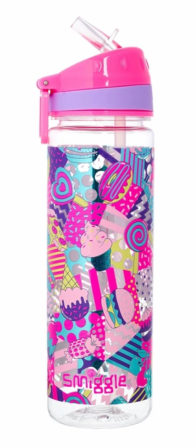 SMIGGLE Far Away Drink Bottle - Pink Code Learning