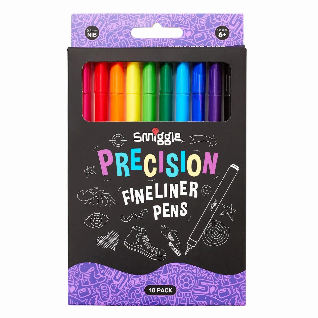 SMIGGLE Precision Fineline Pen Pack X10 Nature Conserve Legacy Leave