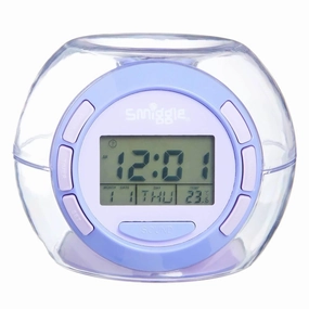 SMIGGLE Rise 'N' Shine Clock Lilac Accountability Accept Cave Exploration