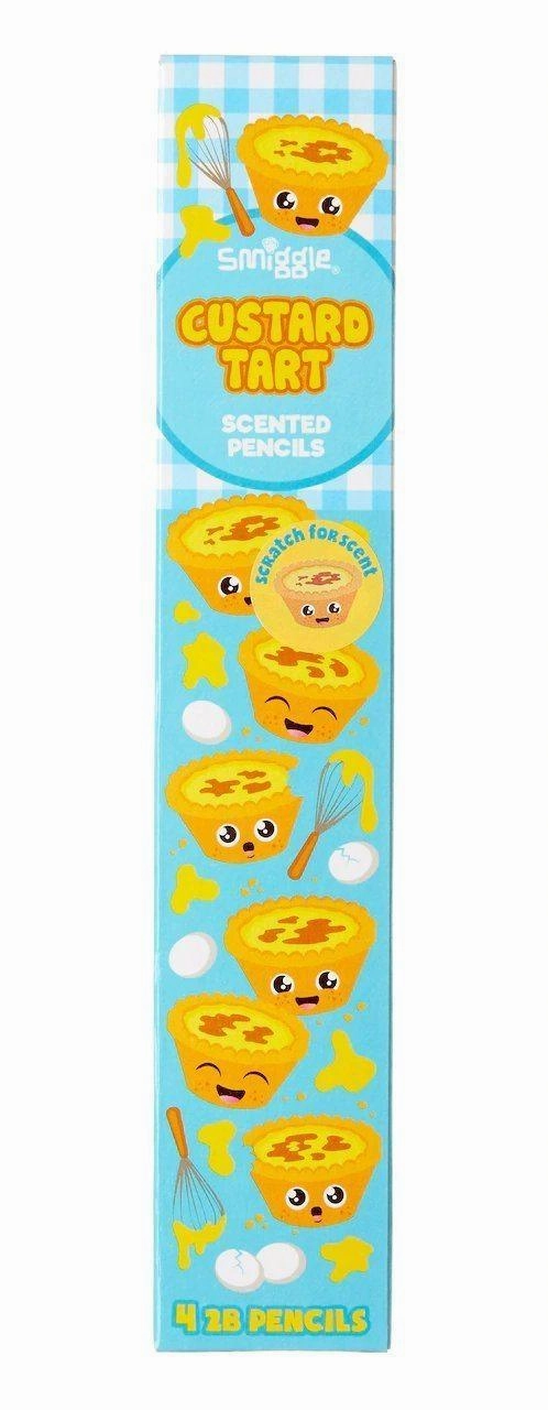 Hope Inspire SMIGGLE Scented HB Pencil Pack x 4 - Custard Tart