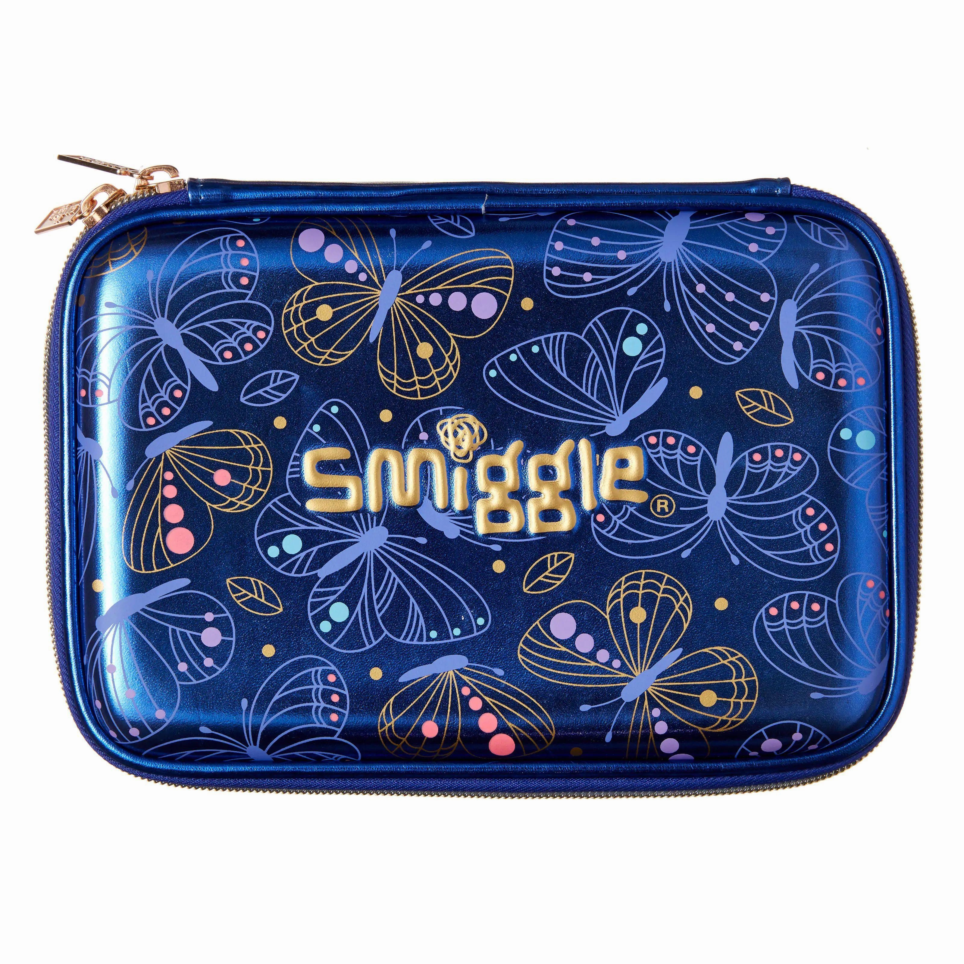 SMIGGLE Shimmy Hardtop Dual Sided Pencil Case - Purple Contentment Reach