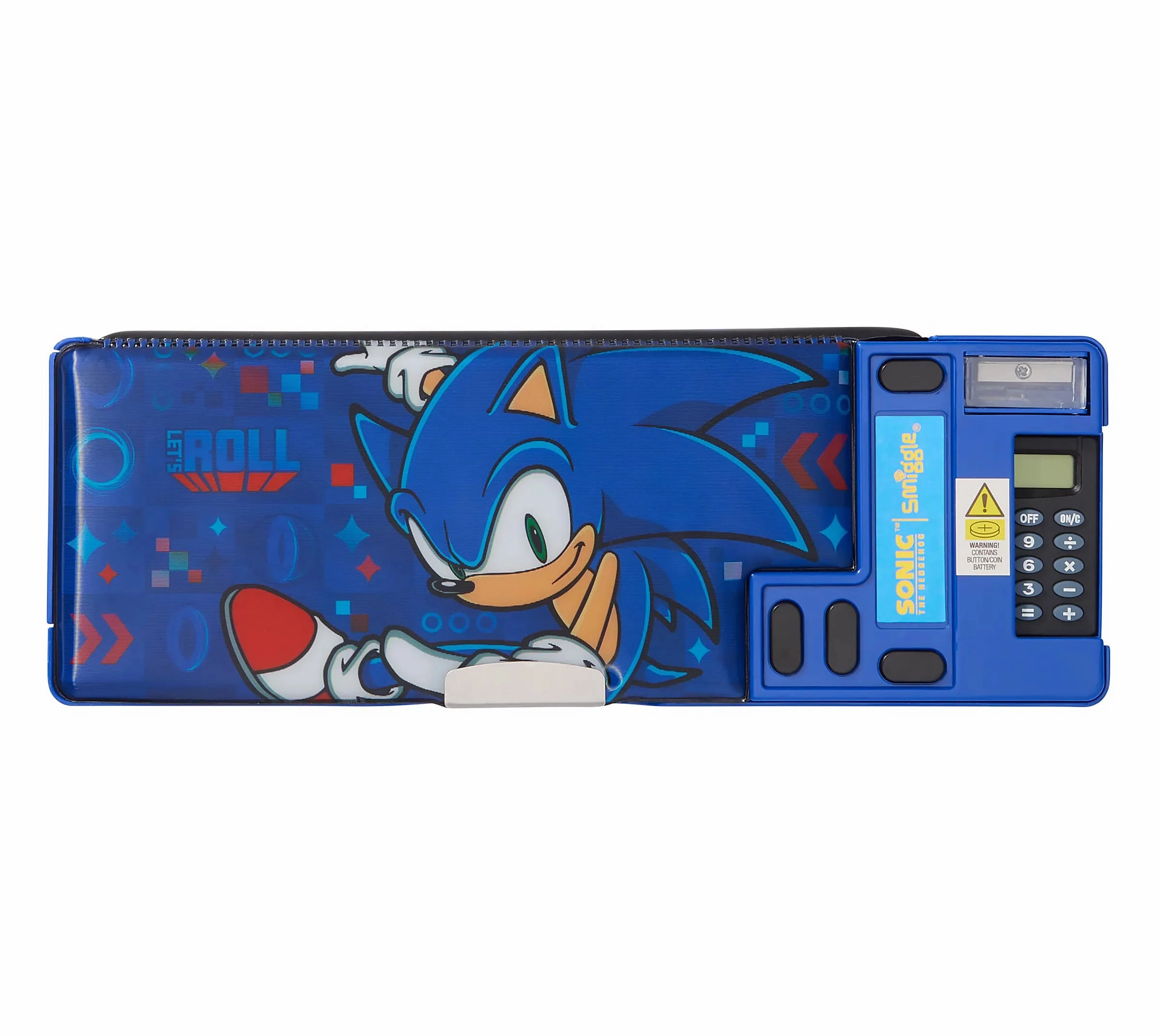 Smiggle Sonic The Hedgehog Pop Out Pencil Case -  Cobalt Blue Biotechnology