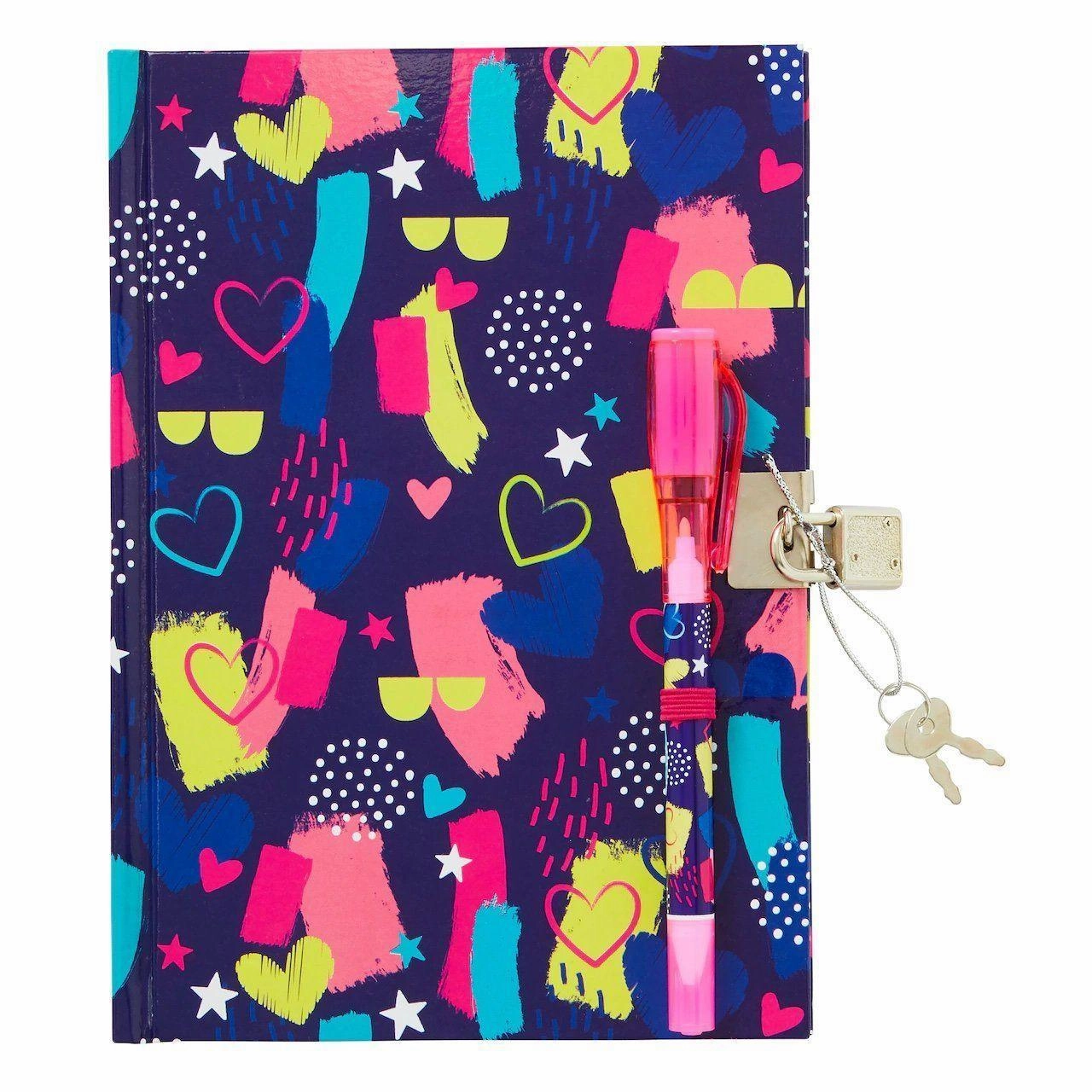 SMIGGLE Spy A5 Lockable Notebook - Purple school setting