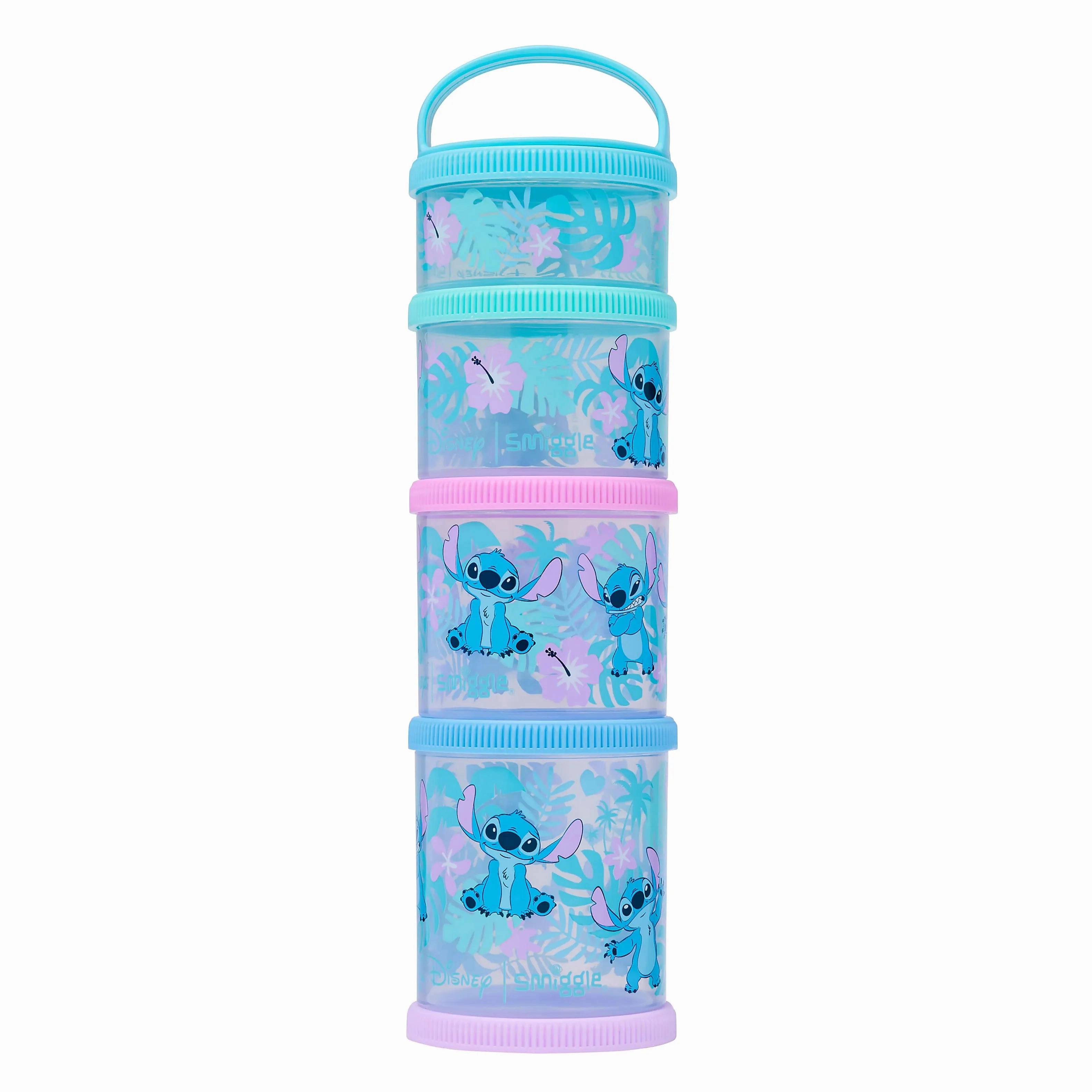 Smiggle Stitch Snack & Stack Containers - Turquoise Concentration aid