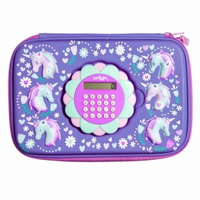 Treasure Hunt SMIGGLE Unicorn Calculator Play Hardtop Pencil Case - Lilac