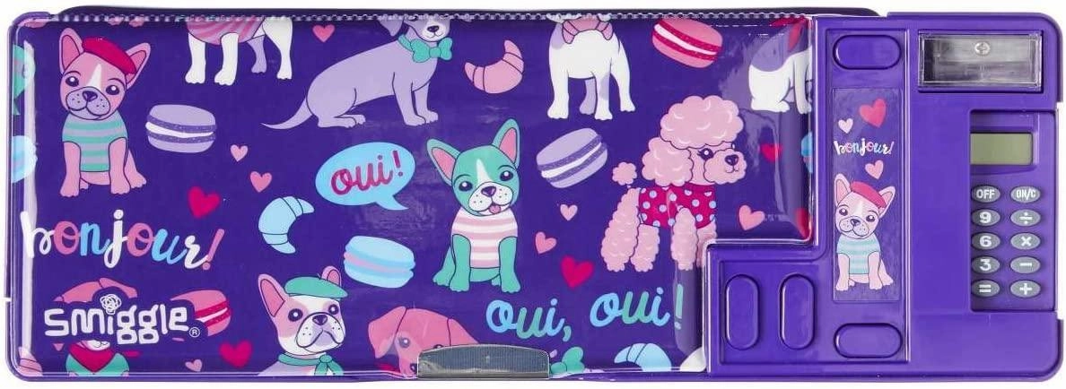 SMIGGLE Woah Pop Out Pencil Case - Purple Discovery Joy