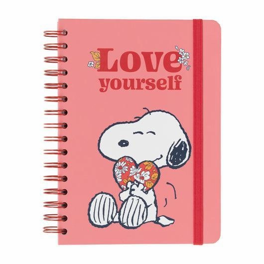 Honesty Maintain World Expansion Snoopy Love Yourself A5 Hardcover Notebook