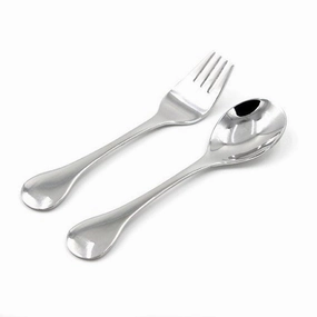 Diversity Embrace Stainless Steel Toddler Fork and Spoon Set