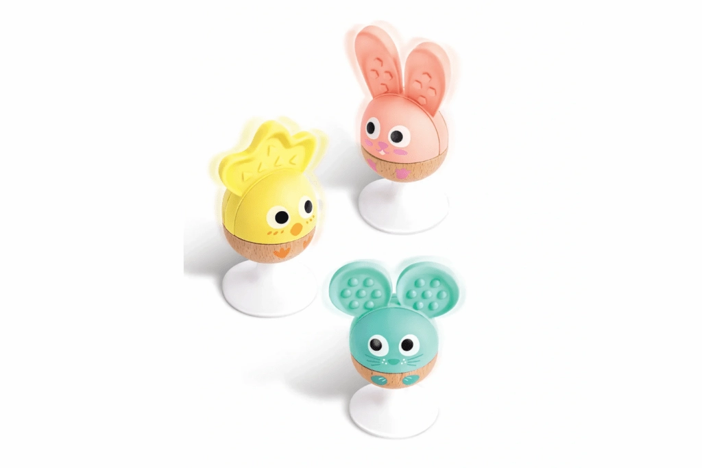Suction Cup Rattle and Teether Set Tone Production