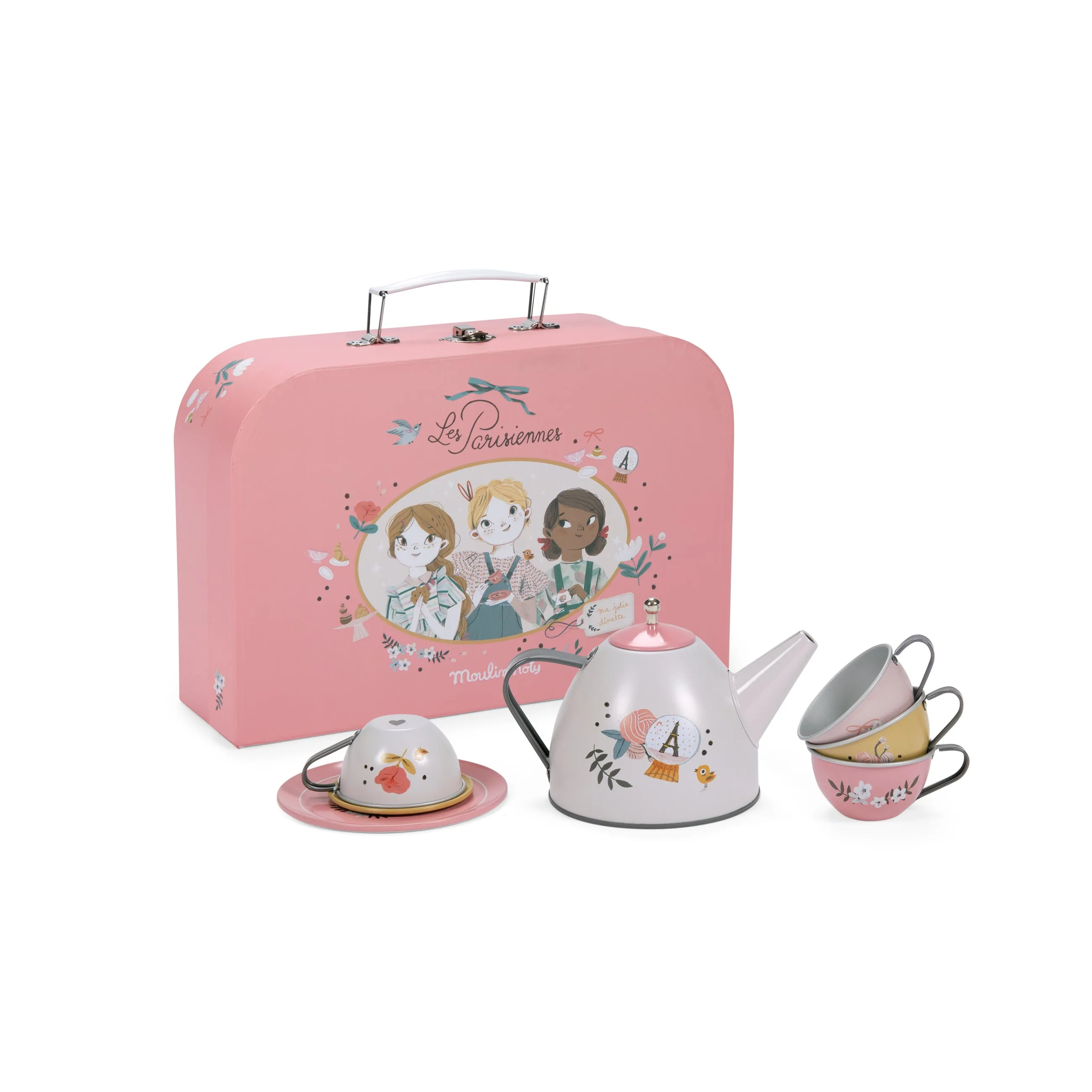 Animal Kingdom Suitcase - New Tea Party Metal Set The Parisiennes