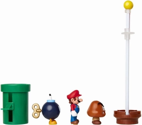 Mars Colony Vehicle Models Super Mario Acorn Plains Diorama Figure Set