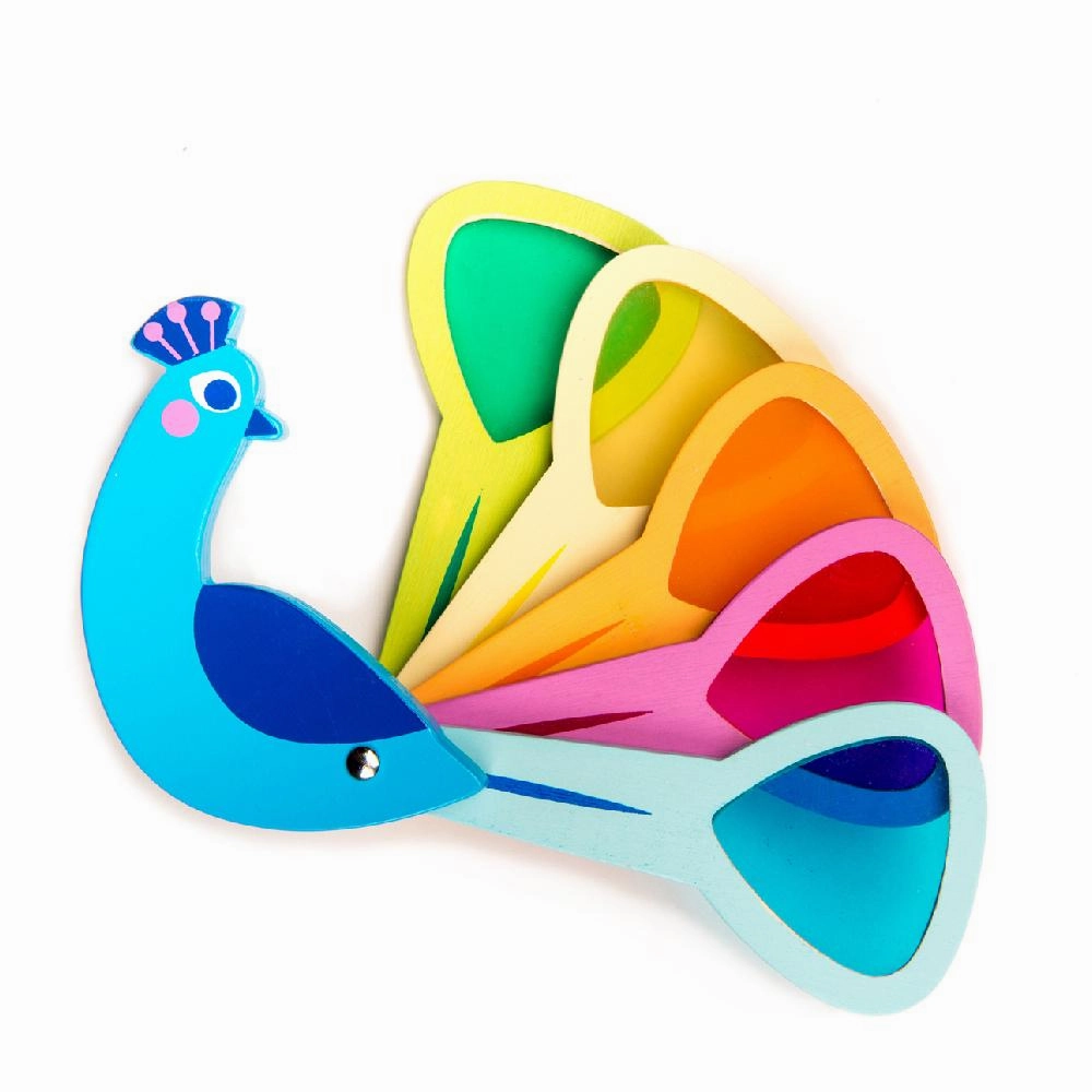 Tenderleaf Toys Wooden Peacock Colours Mission Accomplish