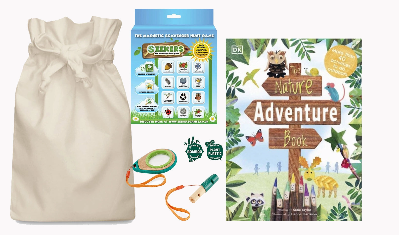 Sound Quality Creative Freedom The Nature Adventure Story Sack with Seekers Scavenger Hunt Set