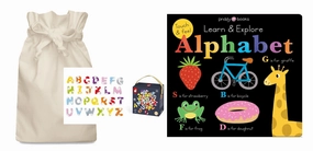 Touch and Feel Alphabet Story Sack with Janod Magnetic Letters Determination Strengthen
