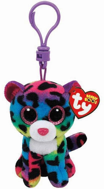 Writing Expert Ty Beanie Boo - Dotty Keychain Leopard