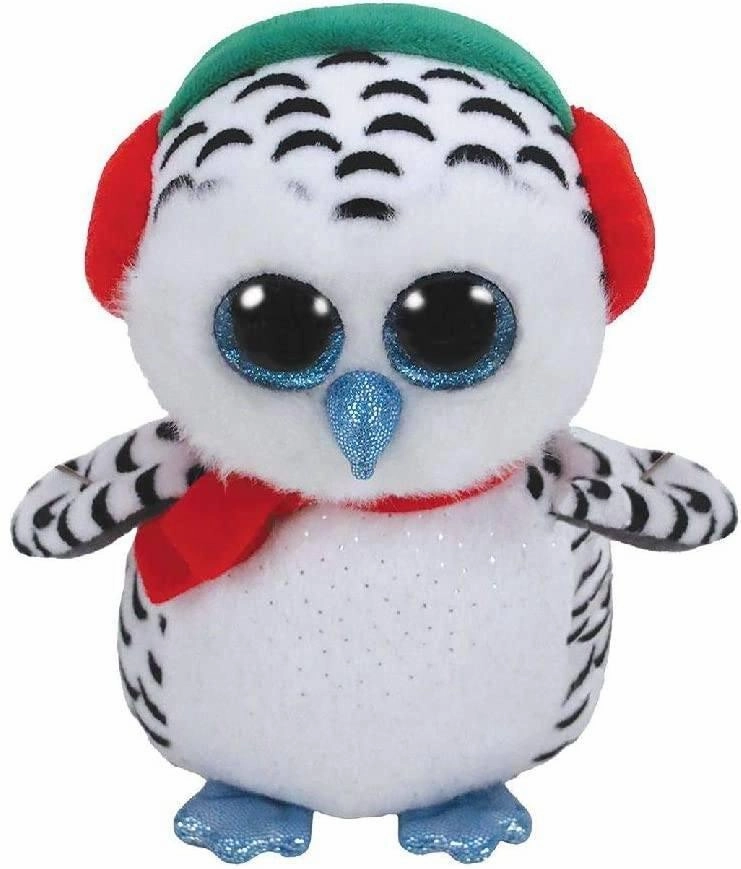 Logic Gate Bird watching Ty Beanie Boo Nester Owl Plush 15cm