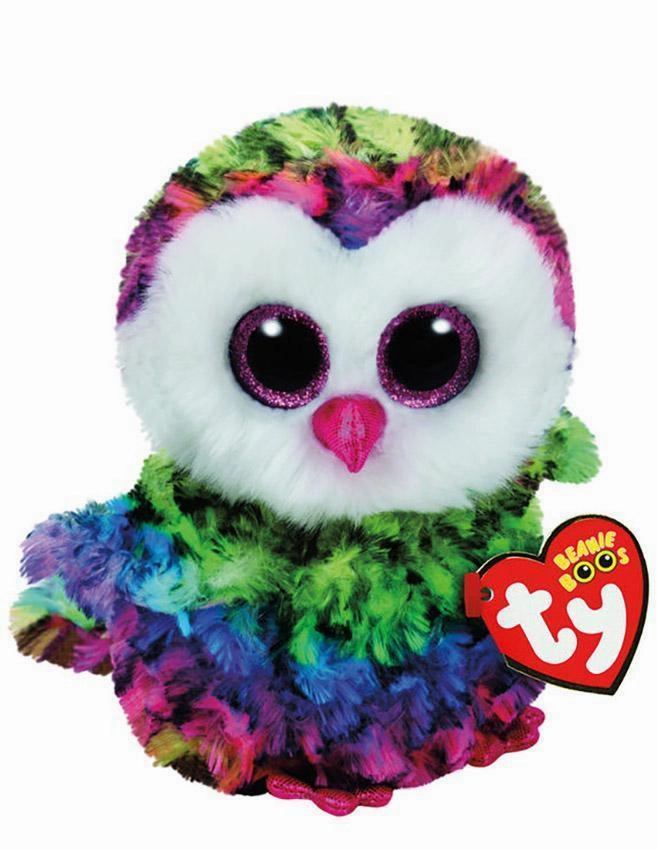Ty Beanie Boo Owen Owl Plush 15cm Cooperation Skill Reading Comprehension