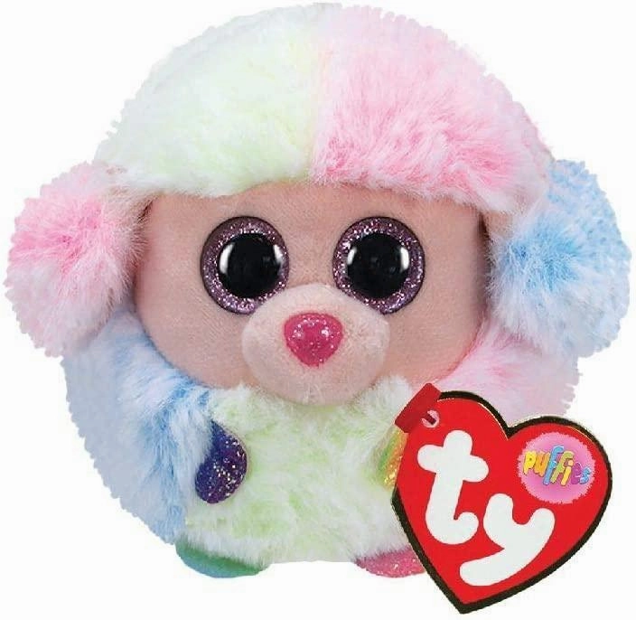 Mission Accomplish Ty Teeny Puffies Rainbow Poodle 10cm Plush