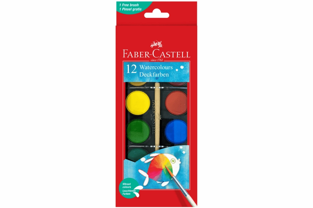 Watercolour Paint Set - 12 Colours Talking Animal